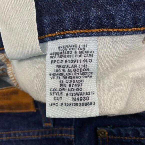 Faded Glory Flare Women's size 14 Dark Wash Blue Denim Jeans - Picture 4 of 4